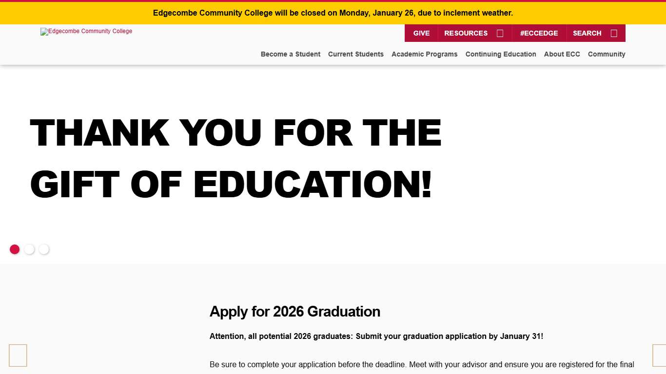 Edgecombe Community College More Degree Options Give Our Students The Edge